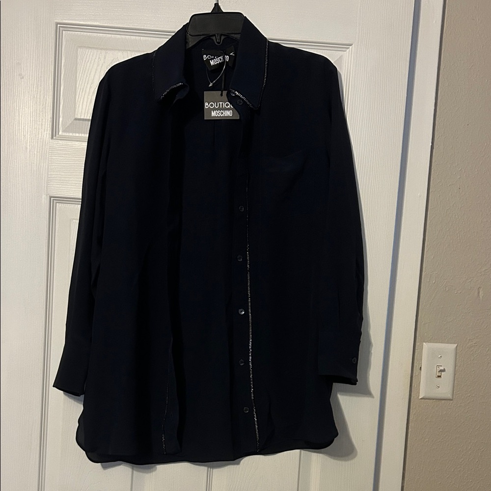 New authentic Boutique Moschino silk blouse